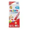 Carioca Pack de 12 Pasteles al Oleo - Maxi Cuerpo Ø 10mm - Lavables - Resistentes a la Luz - Faciles de Mezclar - Uso en Papel,