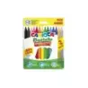 Carioca Plastello Pack de 12+2 Plasticeras - Extra Limpias - No Dejan Color en las Manos - Faciles de Afilar - Colores Surtidos