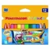 Bic Kids Plastidecor Peques Caja de 12 Lapices de Cera Triangulares - Ideal Niños Pequeños - Textura blanda - No Mancha | Ahorro