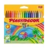 Bic Kids Plastidecor Caja de 18 Lapices de Cera - Extraresistentes - Facil de Sacar Punta - No Mancha | Ahorro Imprimiendo