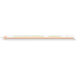 Staedtler Jumbo Noris 128 Lapiz Triangular de Color - Mina de 4mm - Resistencia a la Rotura - Diseño Ergonomico - Color Blanco |