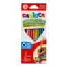 Carioca Supercolor Pack de 12 Lapices de Colores - Cuerpo de Madera Triangular - Colores Intensos y Gran Opacidad - Mina de 3.5m