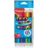 Maped Color´Peps Duo Pack de 12 Lapices Bicolores Triangulares - Doble Punta 2.9mm - Madera Certificada FSC - Colores Surtidos |