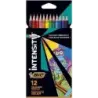 Bic Intensity Color Up Caja de 12 Lapices Triangulares de Colores Surtidos - Fabricados en Resina - Mina Ultraresistente de 3.20