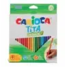 Carioca Tita Pack de 24 Lapices Triangulares - Cuerpo Triangular - Colores Brillantes y Lavables - Escritura Blanda - Mina Ø 3mm