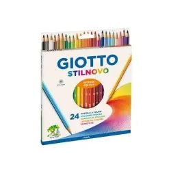 Giotto Stilnovo Pack de 24 Lapices Hexagonales de Colores - Mina 3.3mm - Madera - Colores Surtidos | Ahorro Imprimiendo