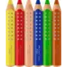 Faber-Castell Grippy Pack con 6 Lapices de Colores Gruesos Mina XXL Suave - Forma Triangular con Grip - Colores Surtidos | Ahorr