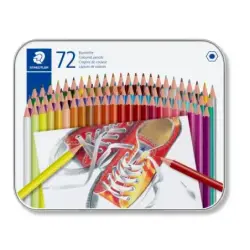 Staedtler 175 Caja Metalica de 72 Lapices Hexagonales de Colores - Colores Surtidos | Ahorro Imprimiendo