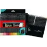 Faber-Castell Black Edition Pack de 50 Lapices de Colores - Mina Supersuave - Madera Negra - Ideales para Dibujo sobre Papel Cla