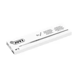 Jovi Pinceles Artisticos Pelo Poney Nº 2 - Pelo Natural - Mango de Madera - Calibre 00 al 12 - Punta Redonda - Pelo Suave - Colo