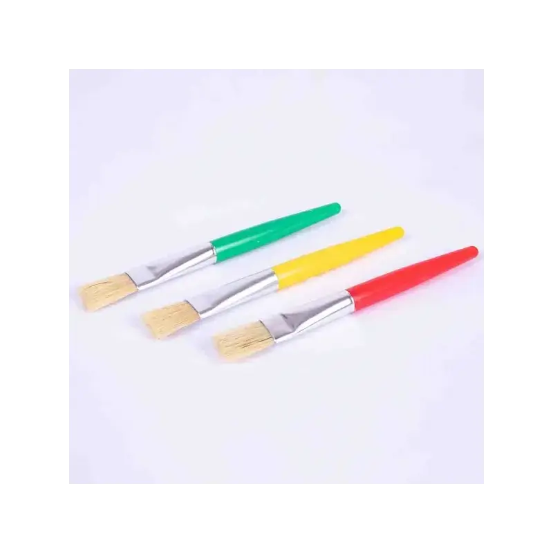 Apli Pack de 3 de Pinceles Jumbo para Niños - Punta Plana - Cerdas Sinteticas - Ideal para Desarrollo Creativo y Didactico | Aho