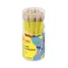 Jovi Jumbo Paint Brushes Bote 20 Pinceles Medianos Pelo Cerda - Gruesos de Pelo Natural - Mango de Plastico - No Gotean - Limpie