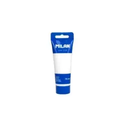 Milan Tubo de Pintura Acrilica 75ml - Pigmentos de Alta Calidad - Mezclable - Color Blanco | Ahorro Imprimiendo