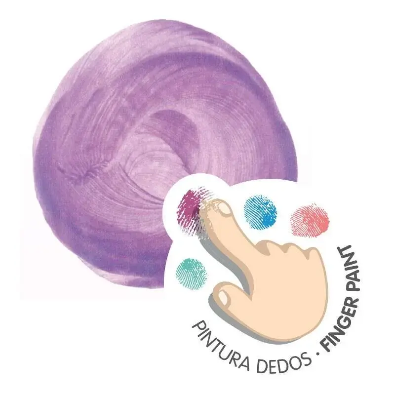 Milan Pack de 6 Botes de Pintura para Dedos - 100ml - Facil Aplicacion - Mezclable - Colores Metalizados Surtidos | Ahorro Impri