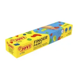 Jovi Finger Paint Estuche de 5 Botes 35ml Pintura de Dedos - Ingredientes Naturales - Mezclables - Textura Gelatinosa - Lavable