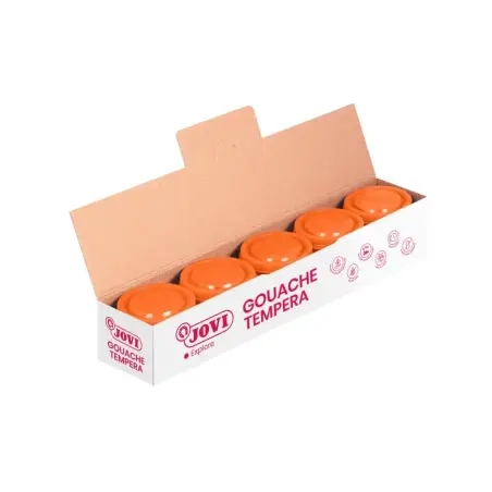 Jovi Bote de Tempera Escolar 35ml - Aplicacion en Multiples Superficies - Uso con Pincel, Rodillo o Espatula - Colores Mezclable