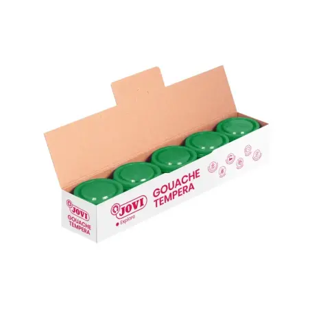 Jovi Bote de Tempera Escolar 35ml - Aplicacion en Multiples Superficies - Uso con Pincel, Rodillo o Espatula - Colores Mezclable