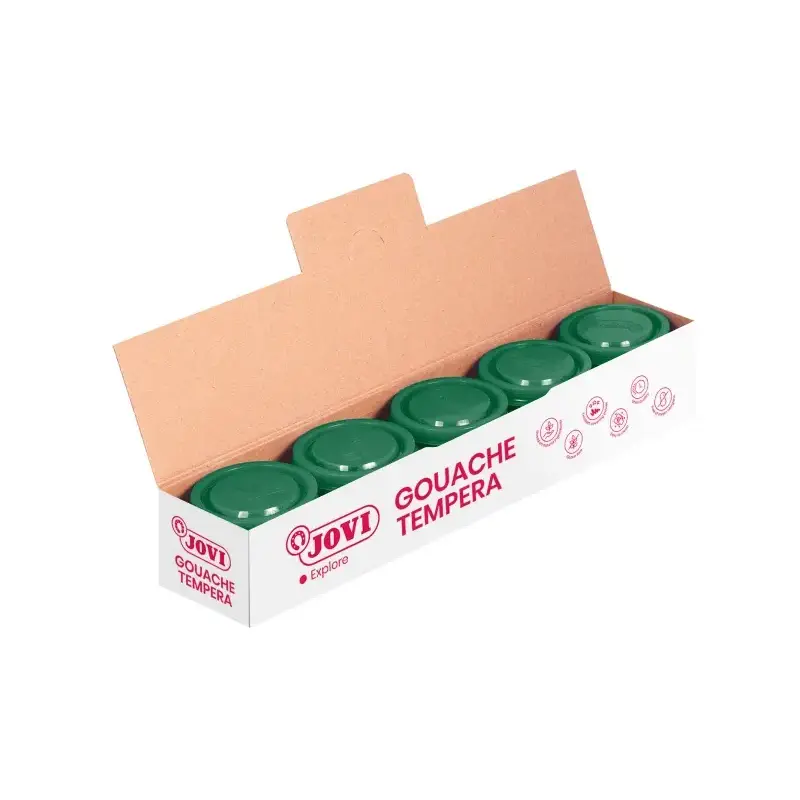 Jovi Bote de Tempera Escolar 35ml - Aplicacion en Multiples Superficies - Uso con Pincel, Rodillo o Espatula - Colores Mezclable
