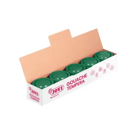 Jovi Bote de Tempera Escolar 35ml - Aplicacion en Multiples Superficies - Uso con Pincel, Rodillo o Espatula - Colores Mezclable