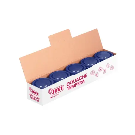 Jovi Bote de Tempera Escolar 35ml - Aplicacion en Multiples Superficies - Uso con Pincel, Rodillo o Espatula - Colores Mezclable