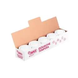 Jovi Bote de Tempera Escolar 35ml - Aplicacion en Multiples Superficies - Uso con Pincel, Rodillo o Espatula - Colores Mezclable