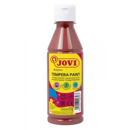 Jovi Tempera Paint Tempera Liquida 250ml - Base Agua - Lista para Usar - Alto Poder Cubriente - Secado Rapido - Excelente Fluide