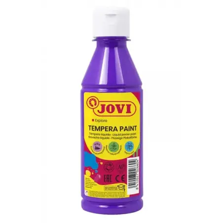 Jovi Tempera Liquida 250ml - Base Agua - Lista para Usar - Secado Rapido - Excelente Fluidez - Adherencia en Multiples Superfici