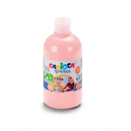 Carioca Botella de Tempera 500ml - Colores Superlavables - Faciles de Mezclar - Aplicable en Materiales Porosos - Alta Opacidad