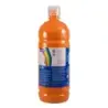 Milan Botella de Tempera 1000ml - Tapon Dosificador - Secado Rapido - Mezclable - Color Naranja | Ahorro Imprimiendo
