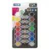 Milan Pack de 14 Tarros de Tempera 5 ml + 12 Botes para Mezclas + 1 Pincel Serie 101 - Secado Rapido - Mezclable - Colores Surti