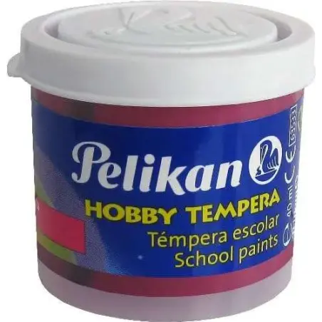 Pelikan Tempera Escolar Frasco 40ml - Facil de Usar - Ideal para Actividades Escolares - Color Magenta | Ahorro Imprimiendo