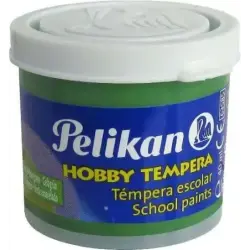 Pelikan Tempera Escolar Frasco 40ml - Facil de Lavar - Ideal para Actividades Escolares - Color Verde | Ahorro Imprimiendo