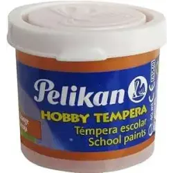 Pelikan Tempera Escolar Frasco 40ml - Facil de Lavar - Ideal para Actividades Escolares - Color Naranja | Ahorro Imprimiendo