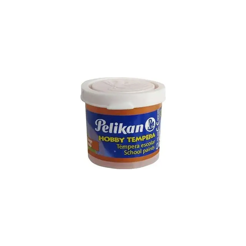 Pelikan Tempera Escolar Frasco 40ml - Facil de Lavar - Ideal para Actividades Escolares - Color Naranja | Ahorro Imprimiendo