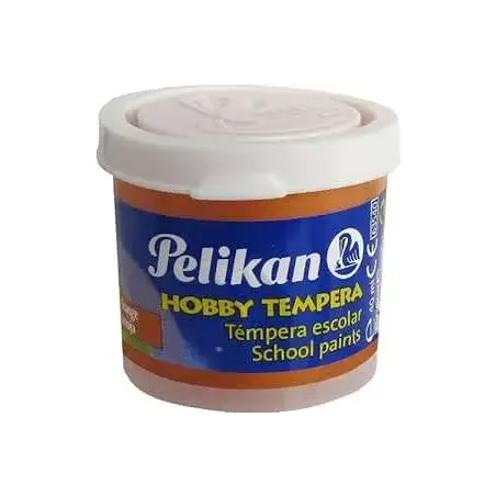 Pelikan Tempera Escolar Frasco 40ml - Facil de Lavar - Ideal para Actividades Escolares - Color Naranja | Ahorro Imprimiendo