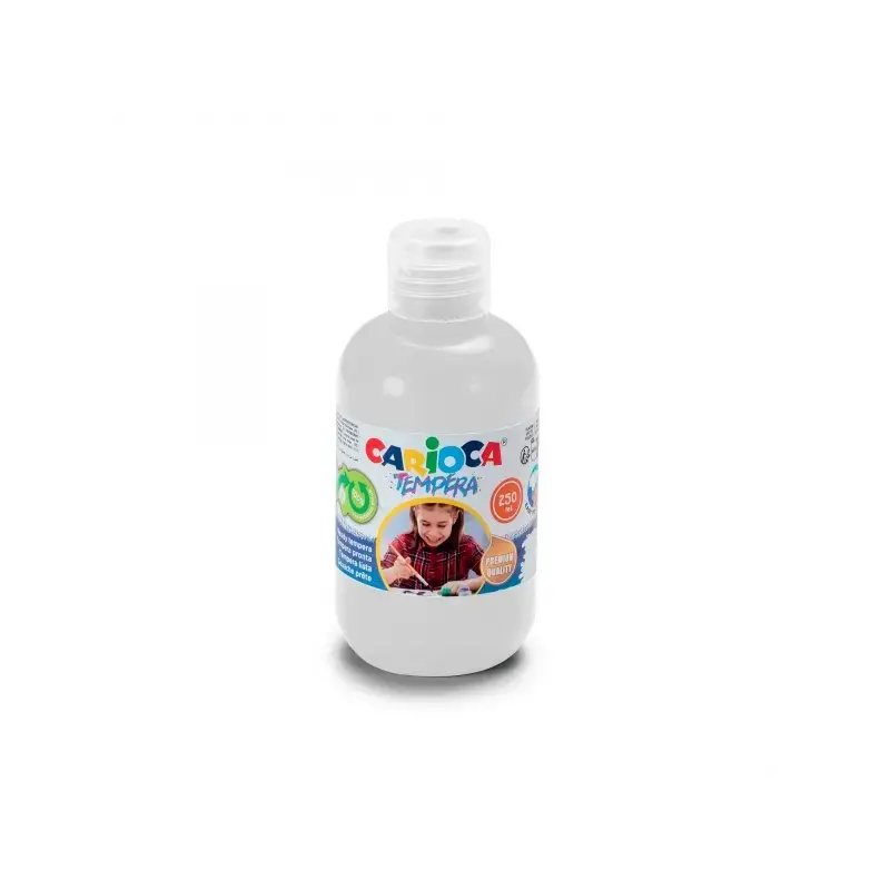 Carioca Botella de Tempera - 250ml - Colores Superlavables - Faciles de Mezclar - Aplicable en Materiales Porosos - Alta Opacida