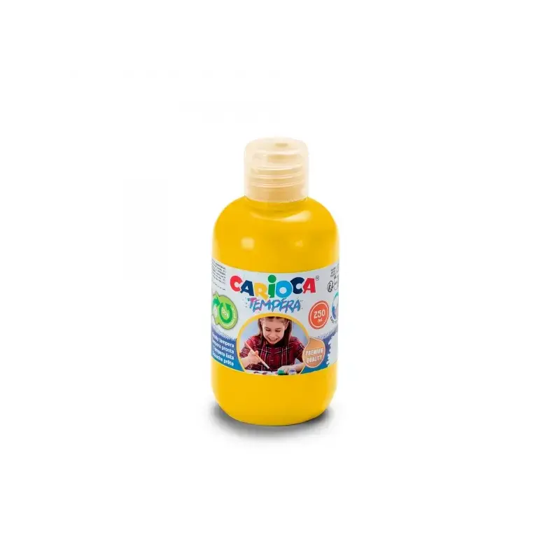 Carioca Botella Tempera 250ml - Colores Superlavables - Faciles de Mezclar - Aplicable en Materiales Porosos - Alta Opacidad - C