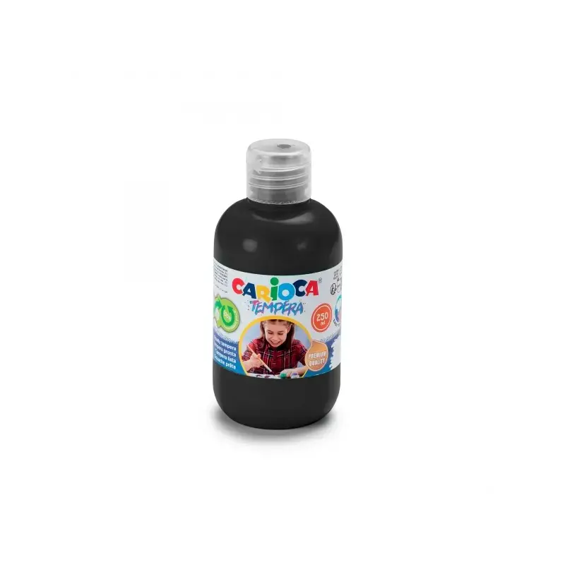 Carioca Botella Tempera 250ml - Colores Superlavables - Faciles de Mezclar - Aplicable en Materiales Porosos - Alta Opacidad - C