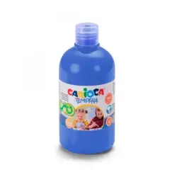 Carioca Botella de Tempera 500ml - Colores Superlavables - Faciles de Mezclar - Aplicable en Materiales Porosos - Alta Opacidad