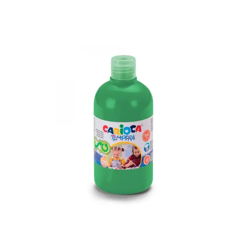 Carioca Botella Tempera - 500ml - Colores Superlavables - Faciles de Mezclar - Aplicable en Materiales Porosos - Alta Opacidad -
