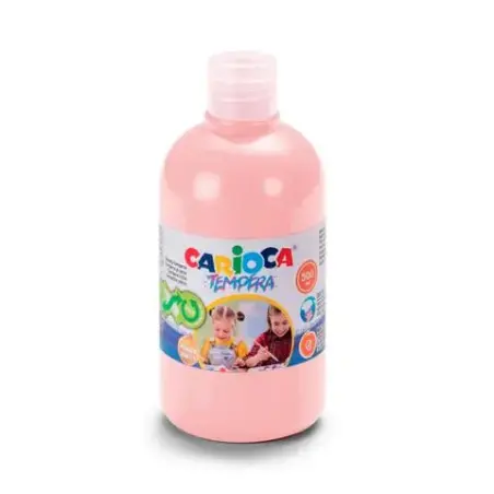 Carioca Botella Tempera 500ml - Colores Superlavables - Faciles de Mezclar - Aplicable en Materiales Porosos - Alta Opacidad - C