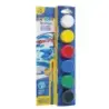 Carioca Pack de 6 Temperas en Botes de 25ml + Pincel - Superlavables - Mezclables - Colores Surtidos | Ahorro Imprimiendo