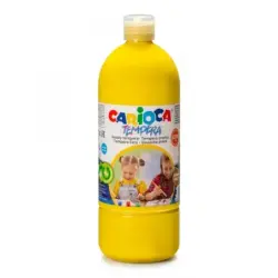 Carioca Botella de Tempera - 1000ml - Colores Superlavables - Faciles de Mezclar - Aplicable en Materiales Porosos - Alta Opacid