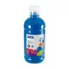 Milan Botella de Tempera 500ml - Tapon Dosificador - Secado Rapido - Mezclable - Color Azul Cyan | Ahorro Imprimiendo
