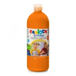 Carioca Botella Tempera 1000ml - Colores Superlavables - Faciles de Mezclar - Aplicable en Materiales Porosos - Alta Opacidad -