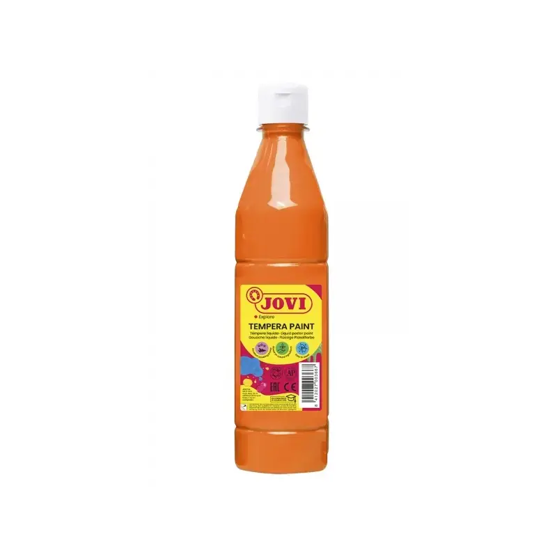 Jovi Tempera Paint Tempera Liquida 500ml - Base Agua - Lista para Usar - Alto Poder Cubriente - Secado Rapido - Excelente Fluide