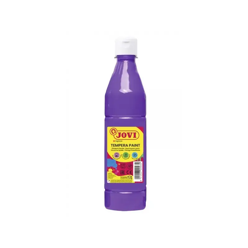 Jovi Tempera Paint Tempera Liquida 500ml - Base Agua - Lista para Usar - Alto Poder Cubriente - Secado Rapido - Excelente Fluide