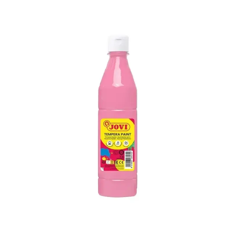 Jovi Tempera Paint Tempera Liquida 500ml - Base Agua - Lista para Usar - Alto Poder Cubriente - Secado Rapido - Excelente Fluide