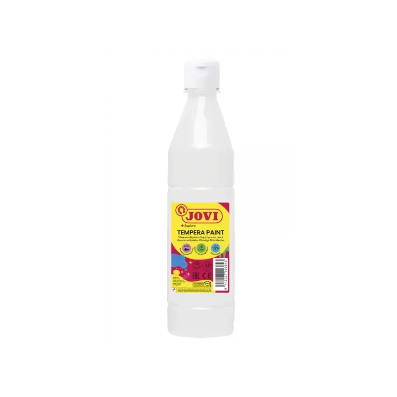 Jovi Tempera Paint Tempera Liquida 500ml - Base Agua - Lista para Usar - Alto Poder Cubriente - Secado Rapido - Excelente Fluide