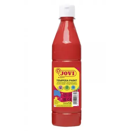 Jovi Tempera Paint Tempera Liquida 500ml - Base Agua - Lista para Usar - Alto Poder Cubriente - Secado Rapido - Excelente Fluide
